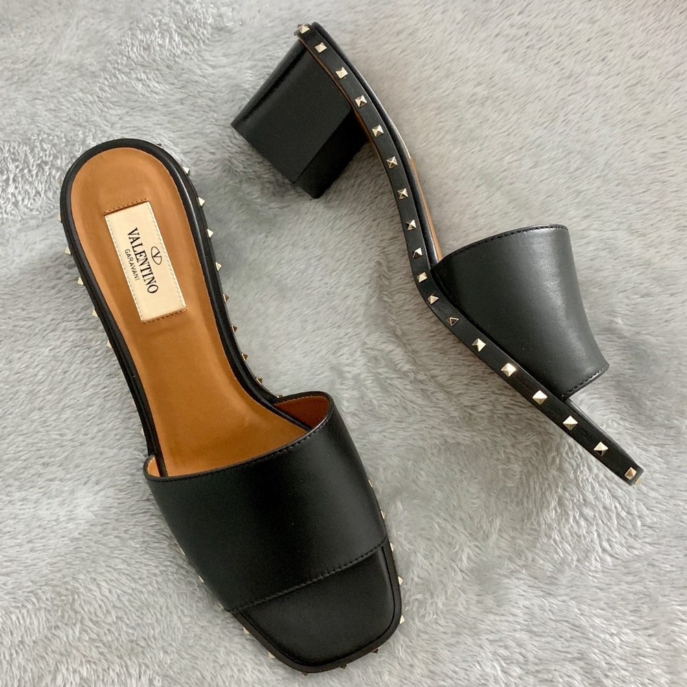 VALENTINO GARAVANI MULES WITH TINY STUDS (37.5)
